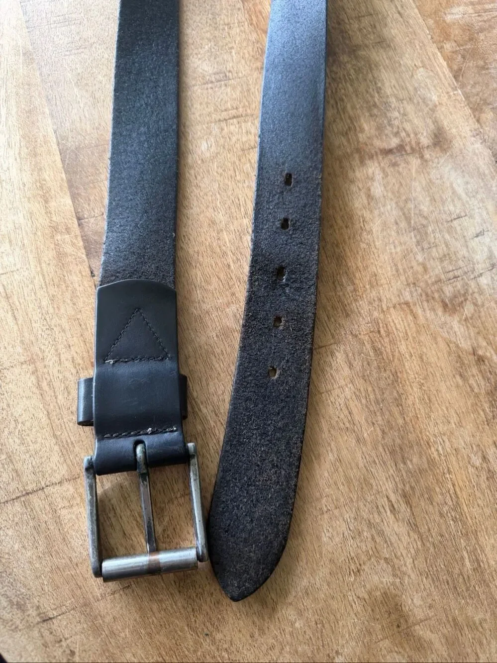 Structure Blue Workwear Men’s Black Genuine Leather Belt